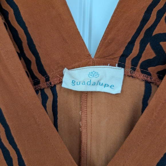 Guadalupe Designs Brown and White Patterned Maxi Dress - Picture 5 of 6